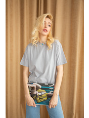 Футболка напівприталеного крою FUT-565 Сірий XS