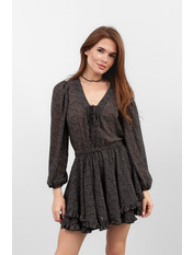 Сукня вільний PLA-157 XS/S Чорний + білі квіти Чорний Чорний + білі квіти XS/S