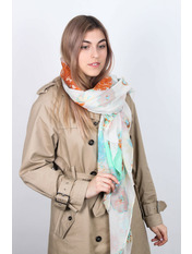 Шарф 10 Білий, Білий