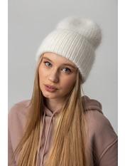 Ангорова шапка SHP-222748 Білий