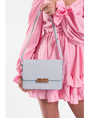 Сумка жіноча з еко-шкіри SYM-20119 Блакитний. Блакитний