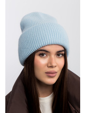 В'язана  шапка SHP-25008 Блакитний
