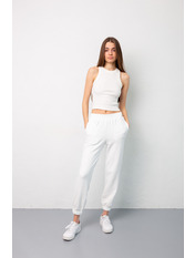 Джогери трикотажні BR-230223 Молочний M