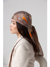 Хустка атласна APL-501 Коричневий