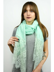 Шарф Діва Бірюзовий яя_Бірюзовий яя_200*70