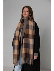 Шарф SH-010123 Бежевий Сірий Бежево-сірий