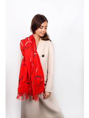 Шарф Джекі Червоний яя_68*180