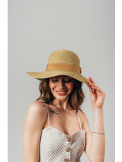 Широкополий капелюх SHL-4665 Капучиновий Коричневий