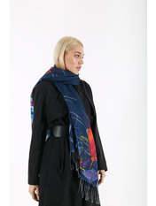 Шарф Девон Синій яя_170*73