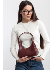 Сумка жіноча з еко-шкіри SYM-24-00 Бургунді+золото Бордовий