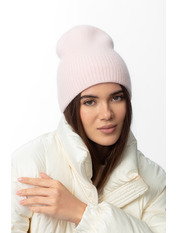 Ангорова шапка SHP-50996 Молочний Айворі