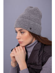 Вовняна шапка SHP-47514 Білий Кварц