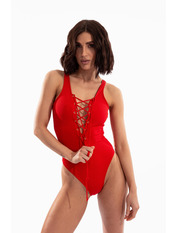 Суцільний купальник без застібки KU-1025 Червоний S Червоний S