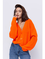 Кардиган KAR-6240 Помаранчевий Жовтий one size