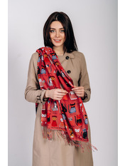 Шарф Хейді Світло-червоний Червоний