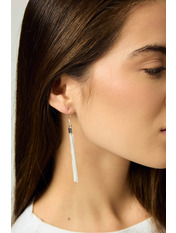 Сережки підвіски SER-13641 Сріблястий