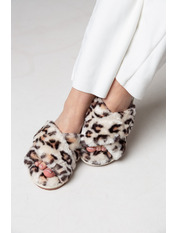 Тапки TPK-1116 Бежевий Бежевий з принтом 36-37