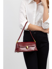 Сумка жіноча з еко-шкіри SYM-6019 Вишневий Бордовий