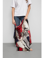 Хустка атласна APL-254390 Червоний+синій Синій