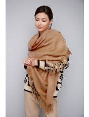 Шарф SH-3865 Коричневий Пісочний