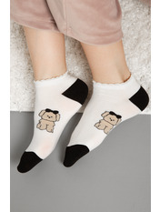 Шкарпетки SH-8038 Молочний Молочно-чорний 4