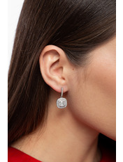 Сережки підвіски SER-13684 Сріблястий