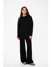 Трикотажний костюм KT-251005 Чорний one size Чорний one size