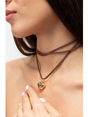 Чокер-сердечко CH-32 Золотистий