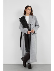 Шарф кашеміровий однотонний SH-3823 Чорний