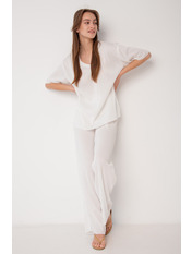 Бавовняний костюм літній KT-90382 Білий S