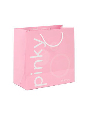 Пакет подарунковий рожевий Пінкі M (30х30х15)