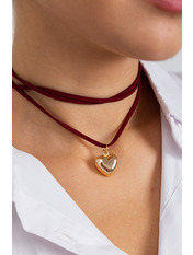 Чокер-сердечко CH-30 Золотистий