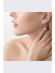 Срібні кафи Беннет one size Сріблястий