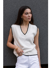 Жилетка трикотажна JL-224267 Молочний one size