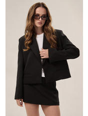 Жакет укорочений PG-401 XS/S Чорний Чорний XS/S