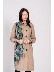 Шарф B-2004-N Блакитний. Блакитний