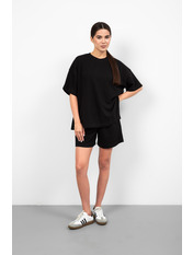 Повсякденний костюм з шортами KT-830 S Чорний Чорний S