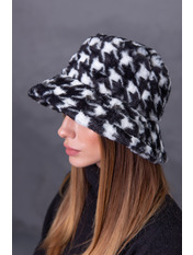 Панама PN-К006 Білий Чорний one size Чорно білий
