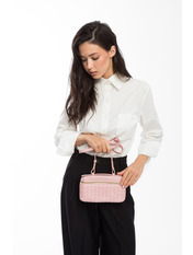 Сумка жіноча з еко-шкіри SYM-1005 Пудровий Рожевий