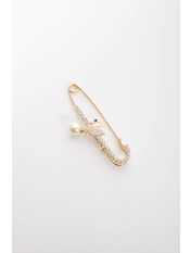 Брошка Відал яя_Длина 7.5(см)/ Ширина 2(см) Золотистий 6 Золотистий