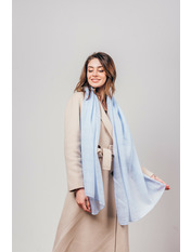 Шарф #1907 Світло-блакитний Блакитний