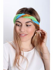 Шарф 258 Блакитний+зелений Блакитний Зелений