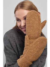 Рукавиці Teddy RUK-101 Бежевий one size Темно-бежевий Темно-бежевий one size