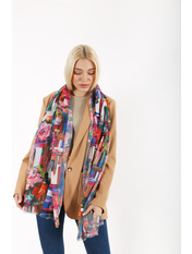 Шарф К1803 Фуксія Фіолетовий яя_180*75