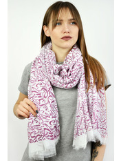 Шарф PSL-1803-5 Баклажановий Фіолетовий яя_180*95