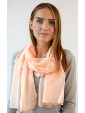Шарф С934(35) Персиковий Бежевий Коричневий