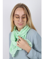 Шарф N-17-025- Бірюзовий Блакитний