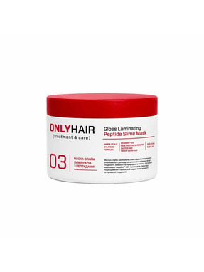 Маска-слайм ламінуюча з пептидами Only Hair Gloss Laminating Peptide 330 мл