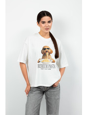 Футболка FUT-251033 one size Кремовий Молочний Кремовий one size