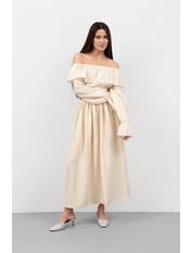 Літній костюм зі спідницею KT-121 M/L Молочний Молочний M/L